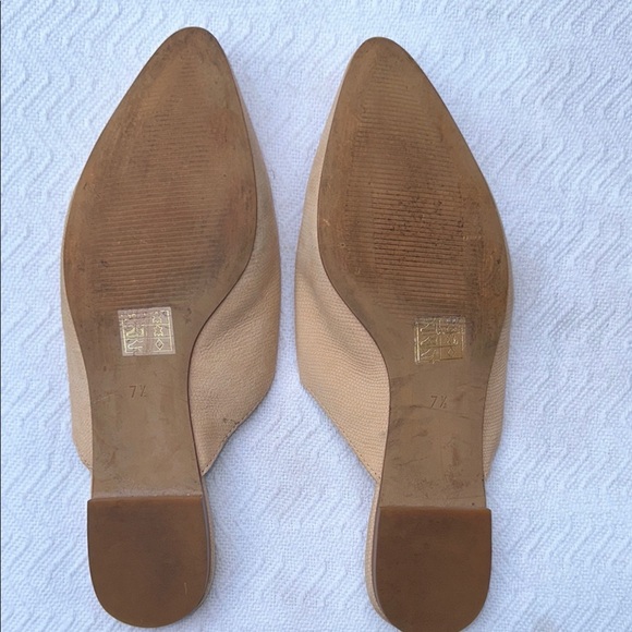 Madewell Tan Pointed-Toe Mules Size 7.5 - Picture 6 of 8